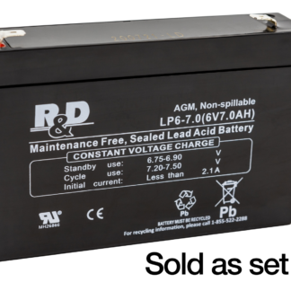 6 Volt 7.0Ah SLA UPS Replacement Battery