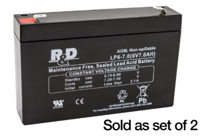 6 Volt 7.0Ah SLA UPS Replacement Battery